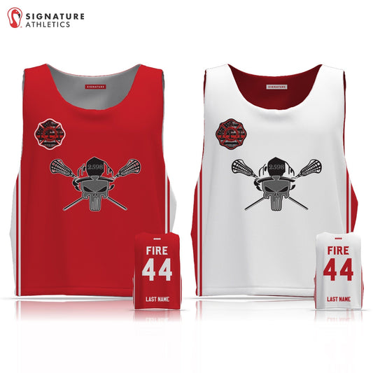Unbroken Lacrosse Men's Reversible Game Pinnie: FIRE Signature Lacrosse
