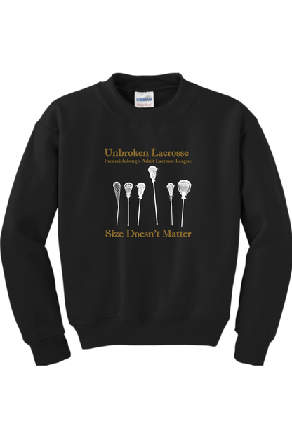 Unbroken Lacrosse Youth Sweatshirt Signature Lacrosse