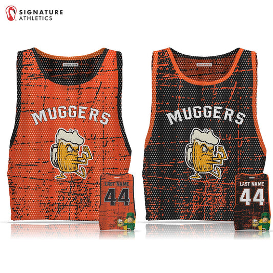 Unbroken Muggers Men's Reversible Practice Pinnie: Muggers Signature Lacrosse