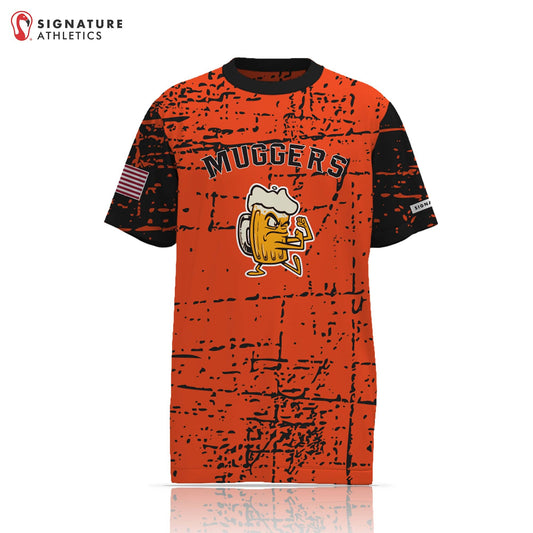 Unbroken Muggers Men's Short Sleeve Tech Tee: Muggers Signature Lacrosse
