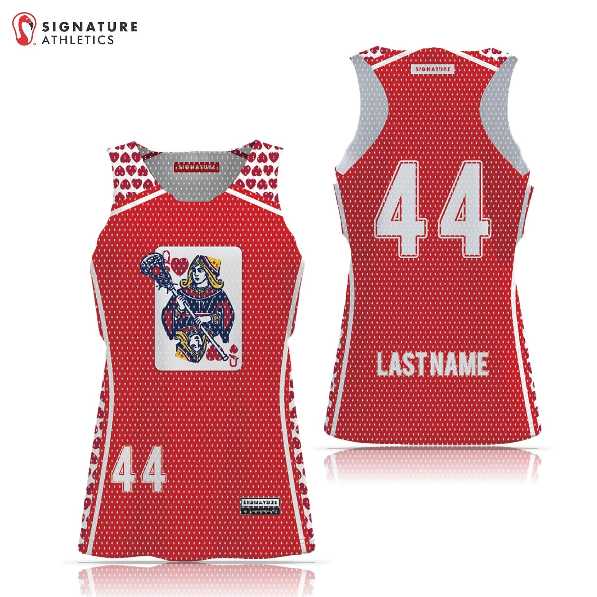 Unbroken Queen of Hearts Women's Reversible Game Pinnie Signature Lacrosse