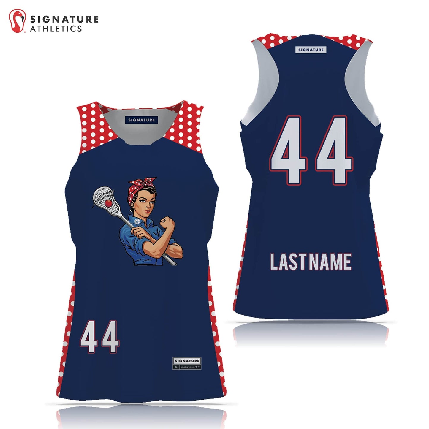 Unbroken Riveters Women's Reversible Practice Pinnie Signature Lacrosse