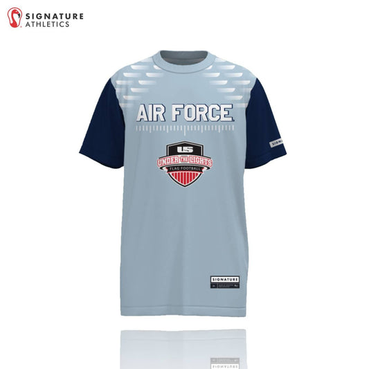 Under the Lights AIR FORCE Unisex Short Sleeve Tech Tee: Air Force Signature Lacrosse