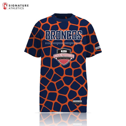 Under the Lights BRONCOS Unisex Short Sleeve Tech Tee Signature Lacrosse
