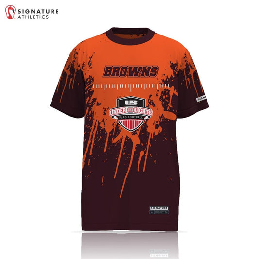 Under the Lights BROWNS Unisex Short Sleeve Tech Tee Signature Lacrosse