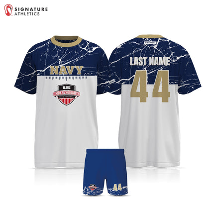 Under the Lights Flag Football Navy Men's 2 Piece Player Package Signature Lacrosse