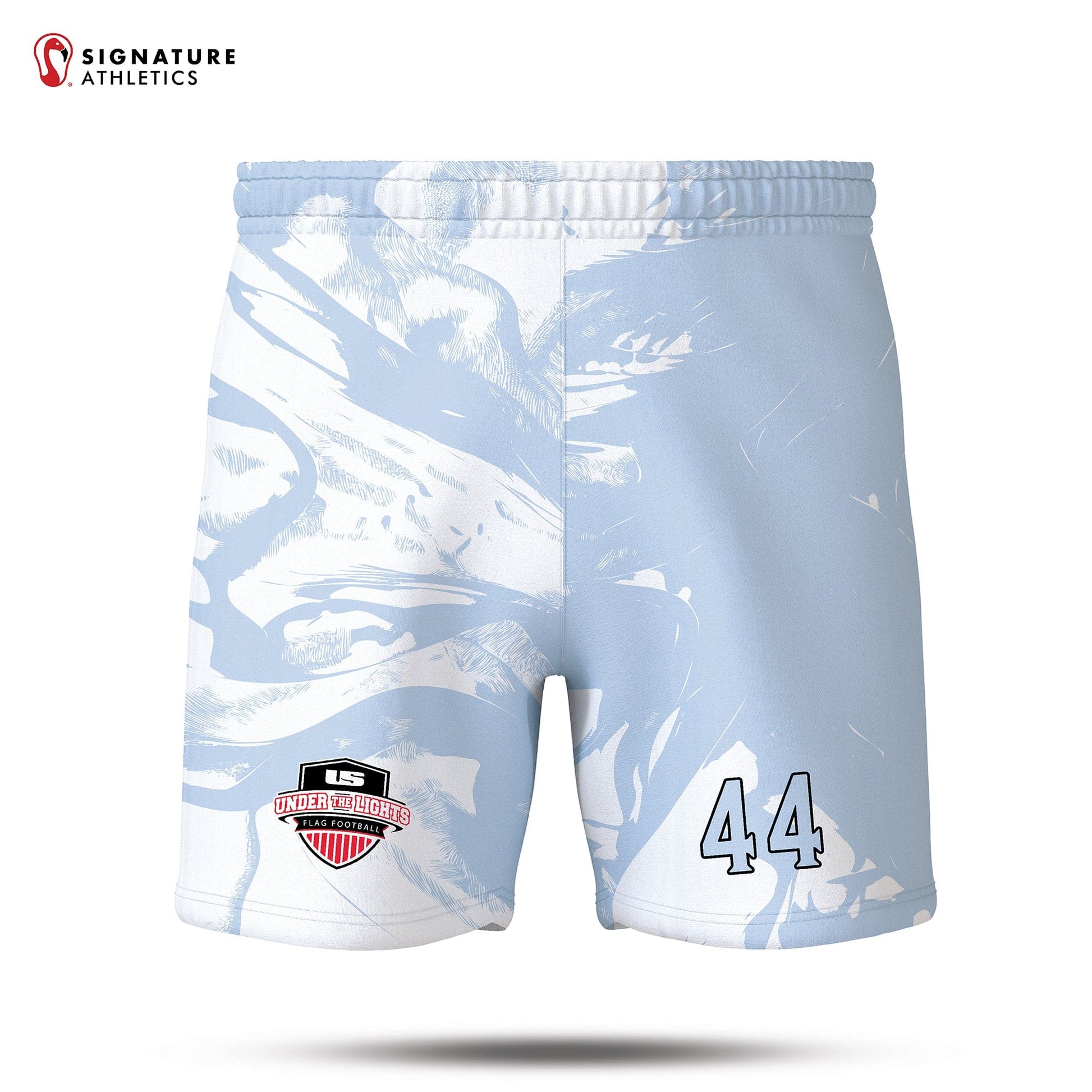 Under the Lights Flag Football Panthers Men's Game Shorts: Panthers Signature Lacrosse