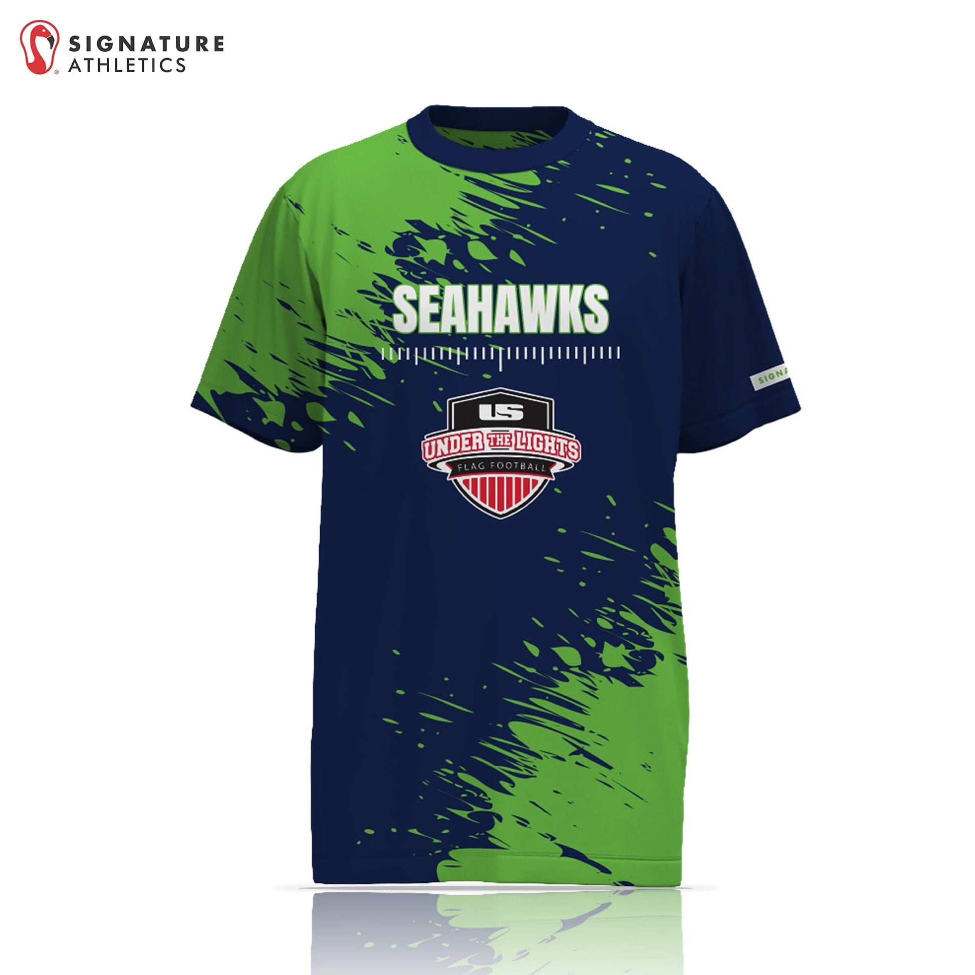 Under the Lights Flag Football Seahawks Men's 2 Piece Player Package Signature Lacrosse