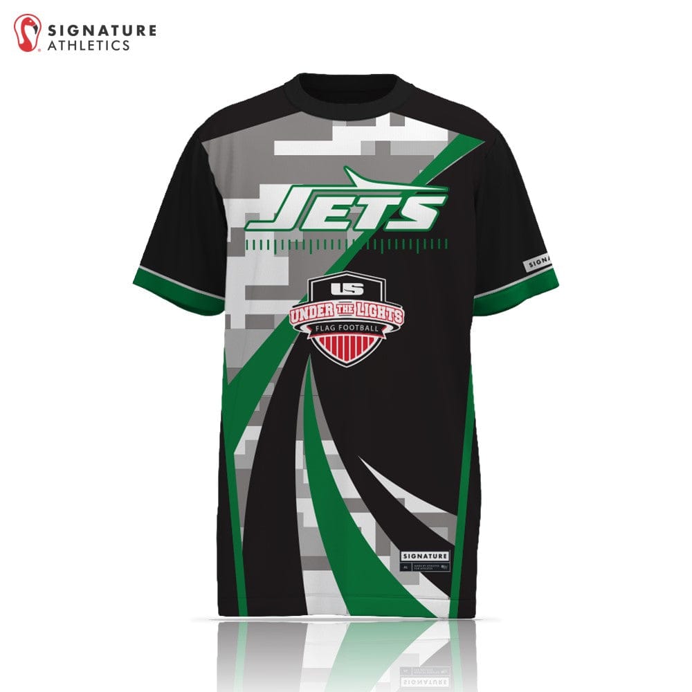 Under the Lights JETS Unisex Short Sleeve Tech Tee Signature Lacrosse