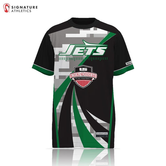 Under the Lights JETS Unisex Short Sleeve Tech Tee Signature Lacrosse