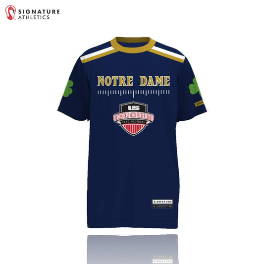 Under the Lights NOTRE DAME Unisex Short Sleeve Tech Tee Signature Lacrosse