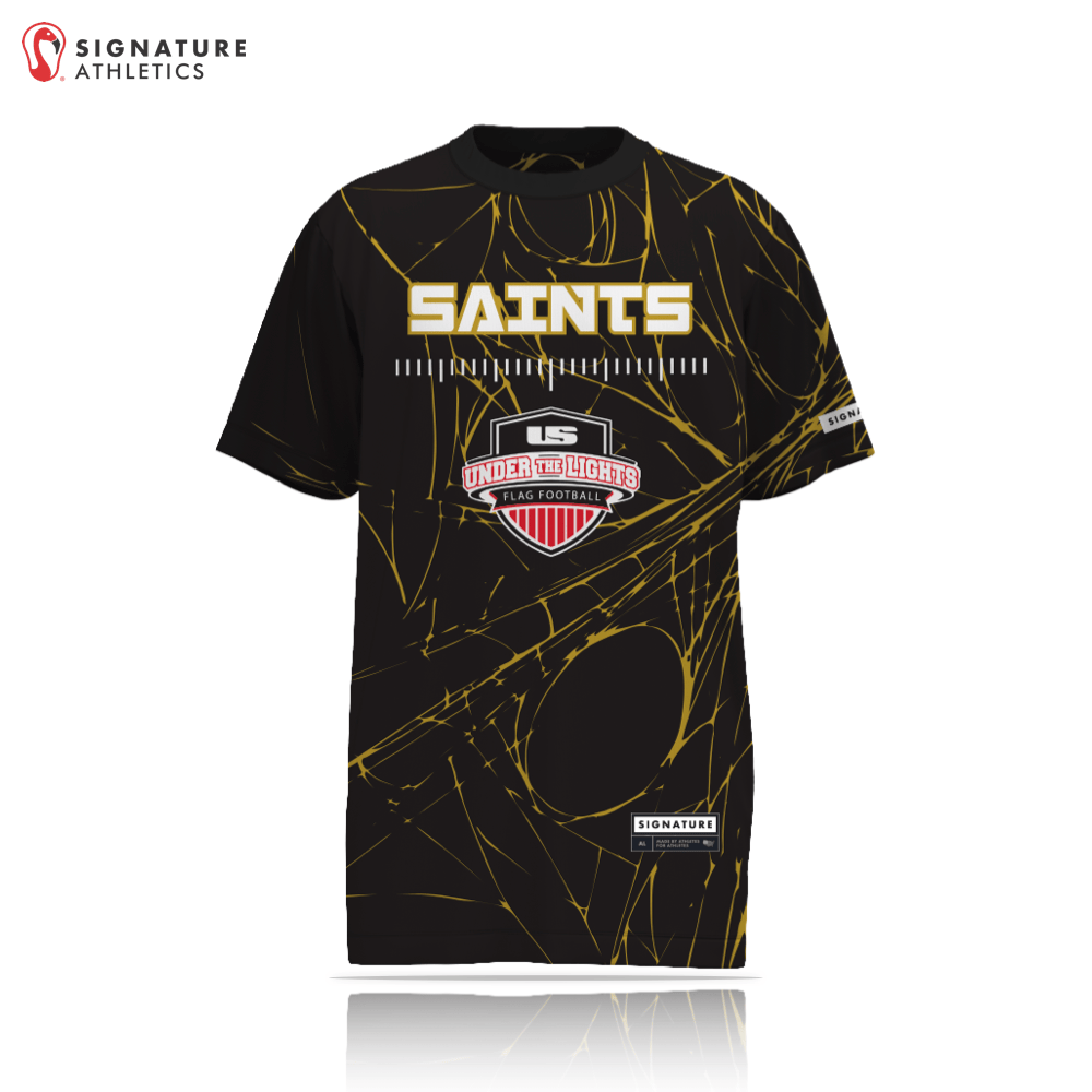 Under the Lights SAINTS Unisex Short Sleeve Tech Tee Signature Lacrosse