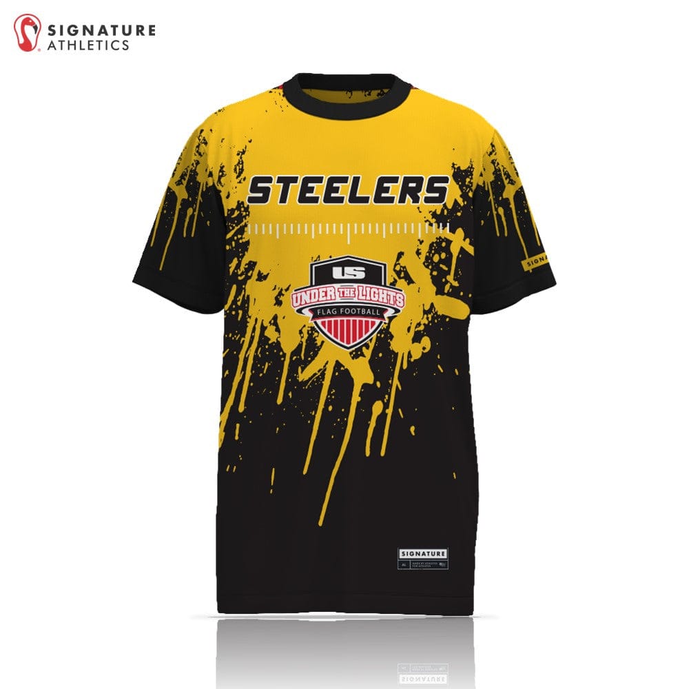 Under the Lights STEELERS Unisex Short Sleeve Tech Tee Signature Lacrosse
