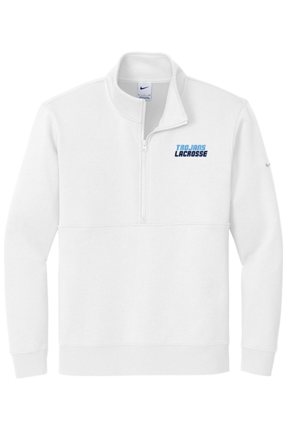 University Lacrosse Embroidered Nike Club Fleece Sleeve Swoosh 1/2-Zip Signature Lacrosse