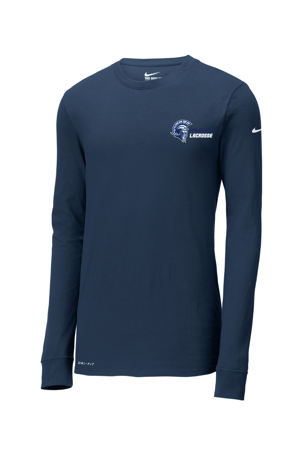University Lacrosse Nike Dri-FIT Cotton/Poly Long Sleeve Tee Signature Lacrosse