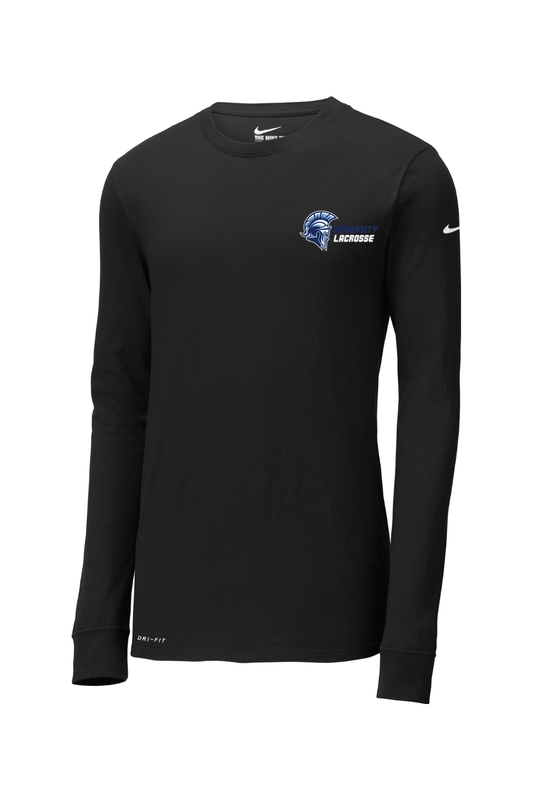 University Lacrosse Nike Dri-FIT Cotton/Poly Long Sleeve Tee Signature Lacrosse