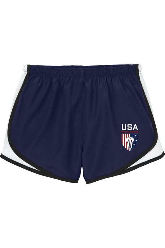 USA Indoor Lacrosse Adult Athletic Women's Shorts Signature Lacrosse