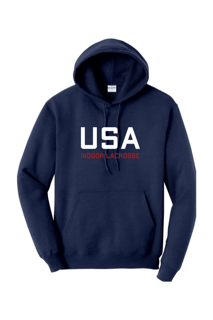 USA Indoor Lacrosse Adult Heavyweight Hoodie Signature Lacrosse
