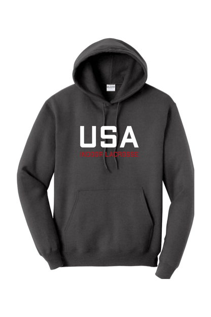 USA Indoor Lacrosse Adult Heavyweight Hoodie Signature Lacrosse