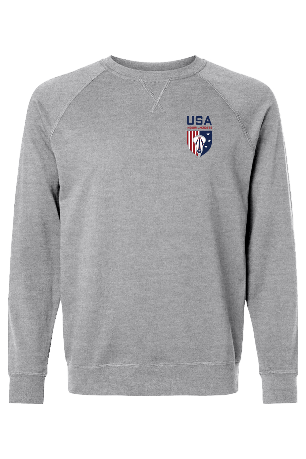 USA Indoor Lacrosse Adult Heavyweight Raglan Long Sleeve Signature Lacrosse