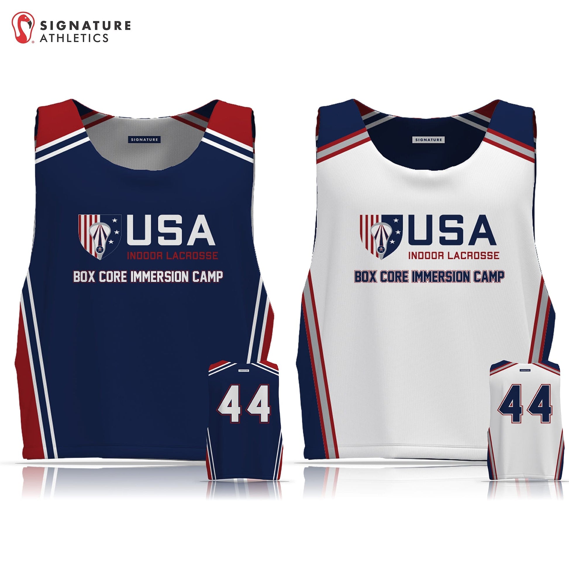 USA Indoor Lacrosse Box Core Immersion Camp Men's 2 Piece Player Package Signature Lacrosse