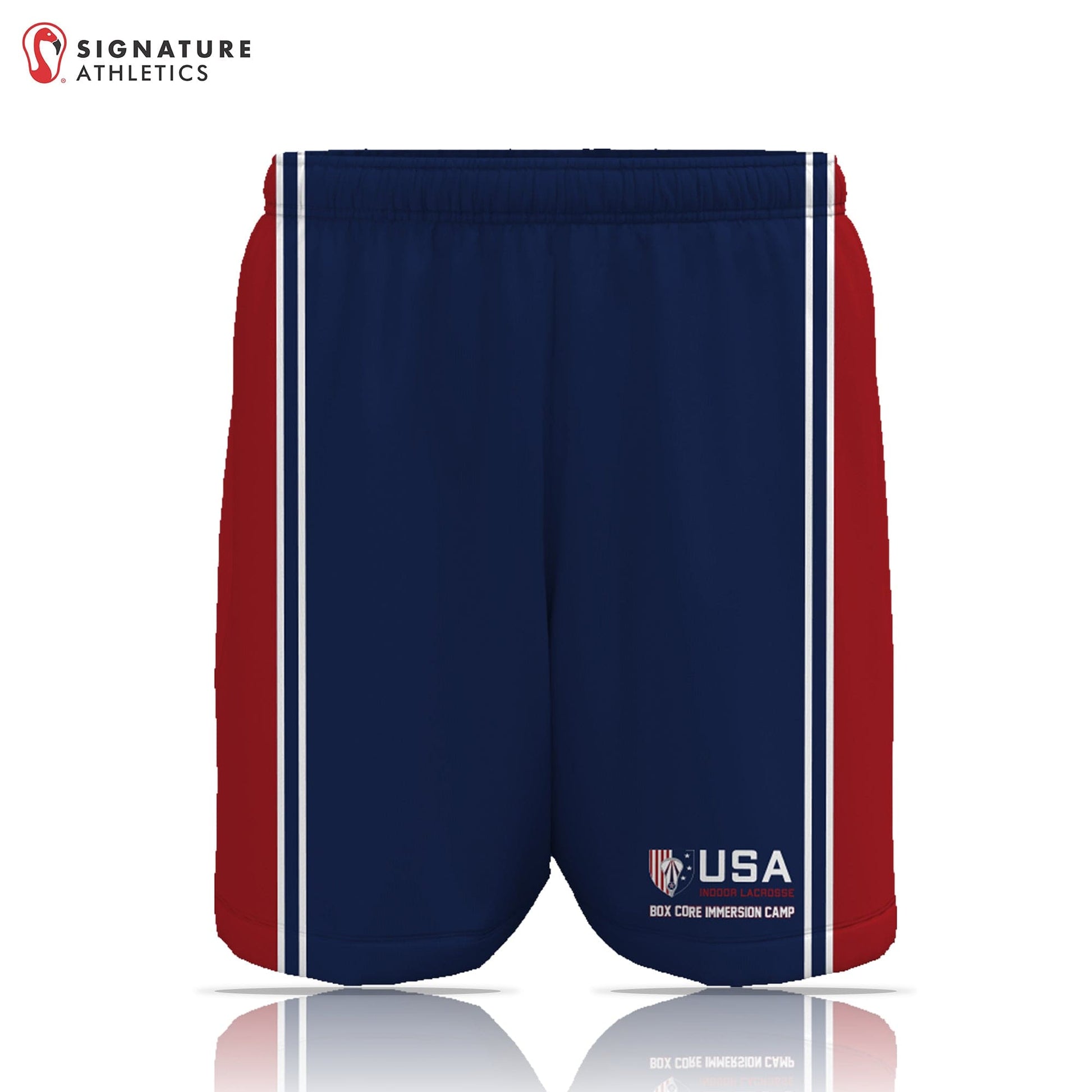 USA Indoor Lacrosse Box Core Immersion Camp Men's Game Shorts: US Indoor Lacrosse Signature Lacrosse
