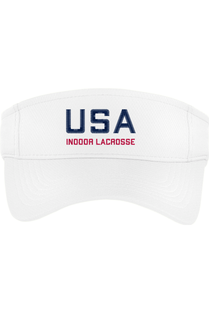USA Indoor Lacrosse Embroidered Visor Signature Lacrosse