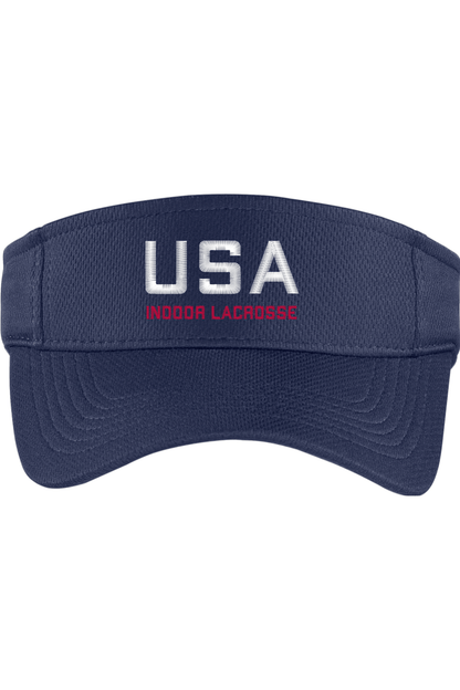 USA Indoor Lacrosse Embroidered Visor Signature Lacrosse