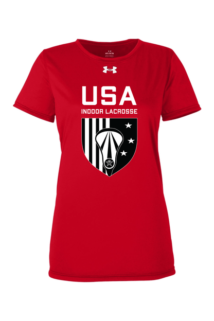 USA Indoor Lacrosse Ladies' Team Tech T-Shirt Signature Lacrosse