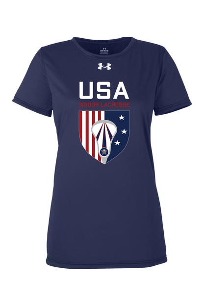 USA Indoor Lacrosse Ladies' Team Tech T-Shirt Signature Lacrosse