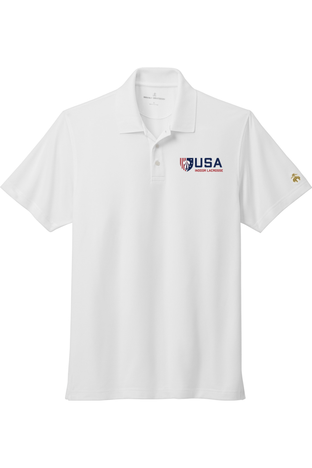 USA Indoor Lacrosse Mesh Pique Performance Polo Signature Lacrosse