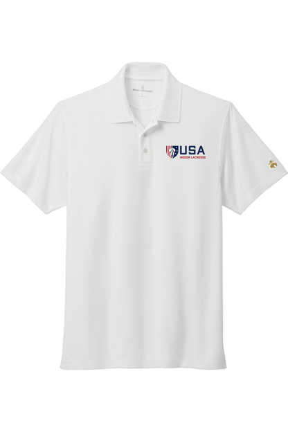 USA Indoor Lacrosse Mesh Pique Performance Polo Signature Lacrosse