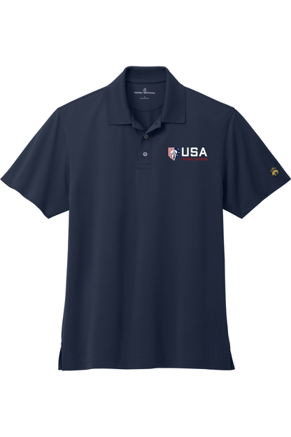 USA Indoor Lacrosse Mesh Pique Performance Polo Signature Lacrosse