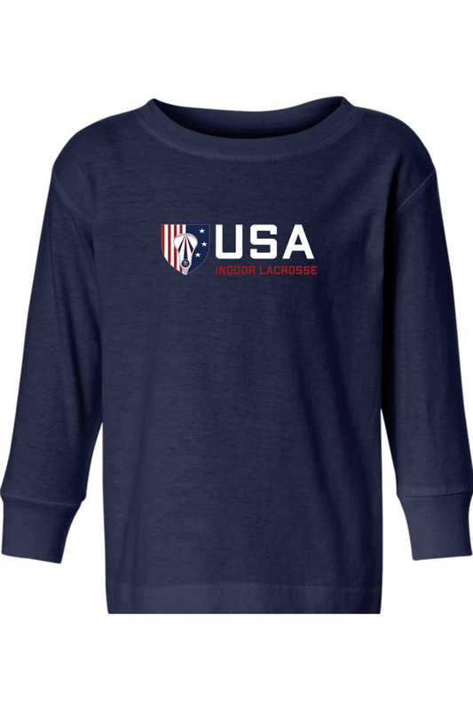 USA Indoor Lacrosse Toddler Long Sleeve T-Shirt Signature Lacrosse