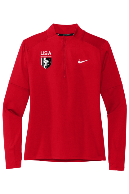 USA Indoor Lacrosse Women's Dri-FIT Element 1/2-Zip Top Signature Lacrosse