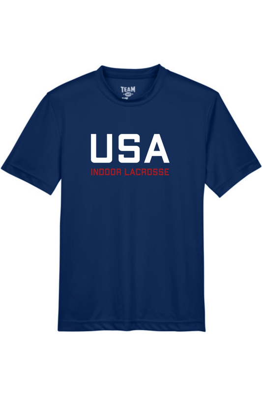 USA Indoor Lacrosse Youth Athletic T-Shirt Signature Lacrosse