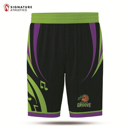 USBN Augusta Groove Dark Men's Pro Basketball Shorts Signature Lacrosse