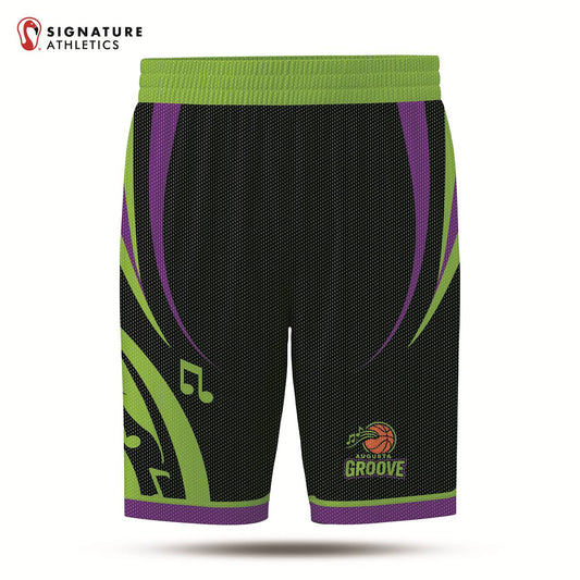 USBN Augusta Groove Dark Men's Pro Basketball Shorts Signature Lacrosse