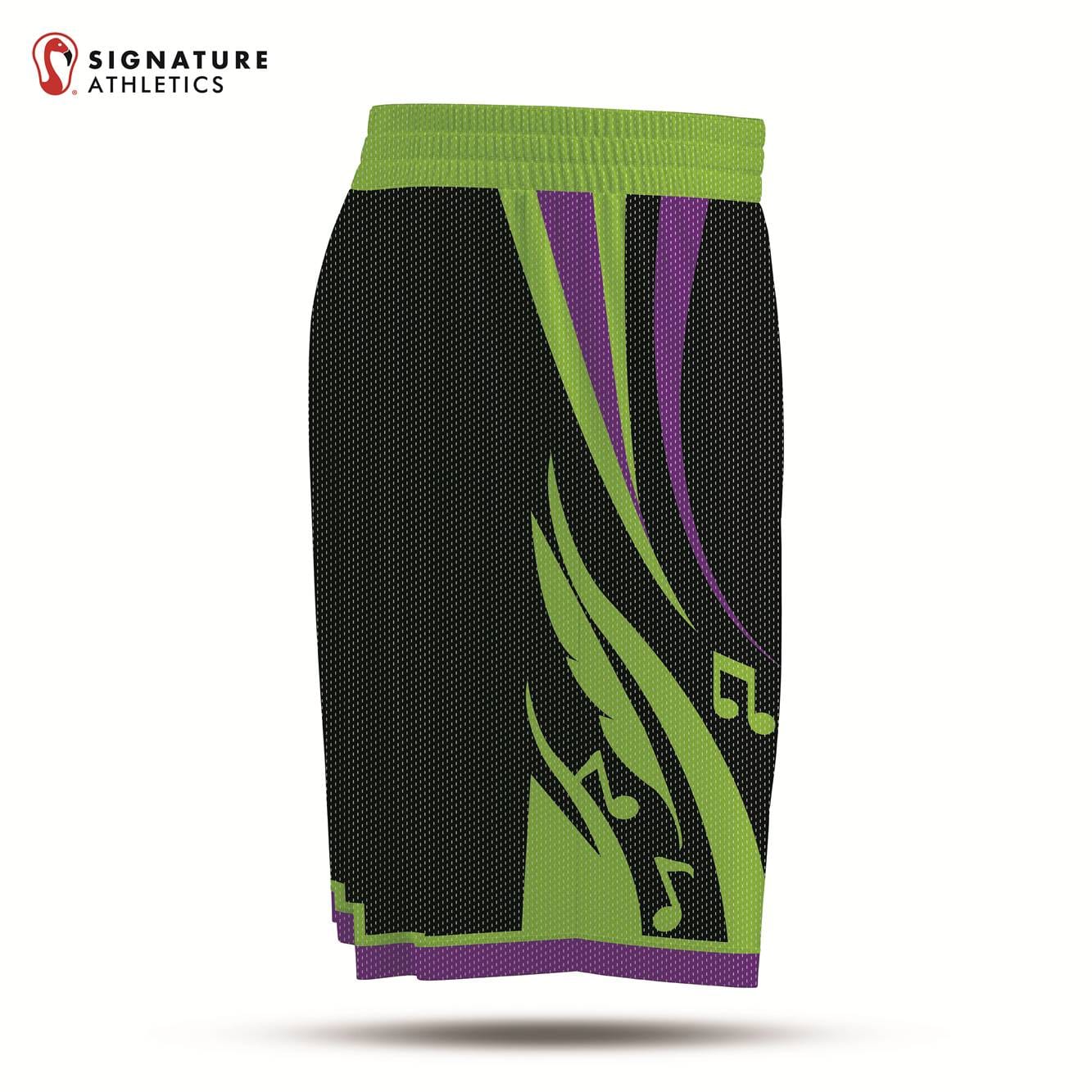 USBN Augusta Groove Dark Men's Pro Basketball Shorts Signature Lacrosse