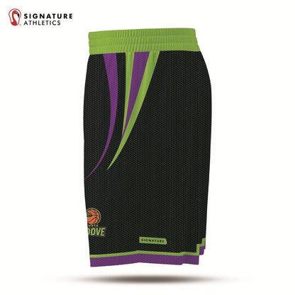 USBN Augusta Groove Dark Men's Pro Basketball Shorts Signature Lacrosse