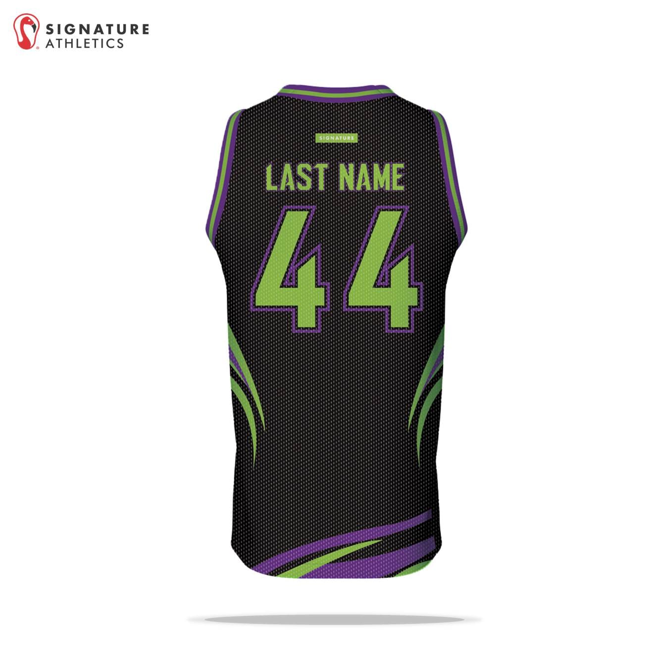 USBN Augusta Groove Dark Men's Pro V Neck Basketball Jersey Signature Lacrosse