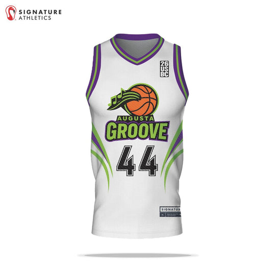 USBN Augusta Groove Light Men's Pro V Neck Basketball Jersey Signature Lacrosse