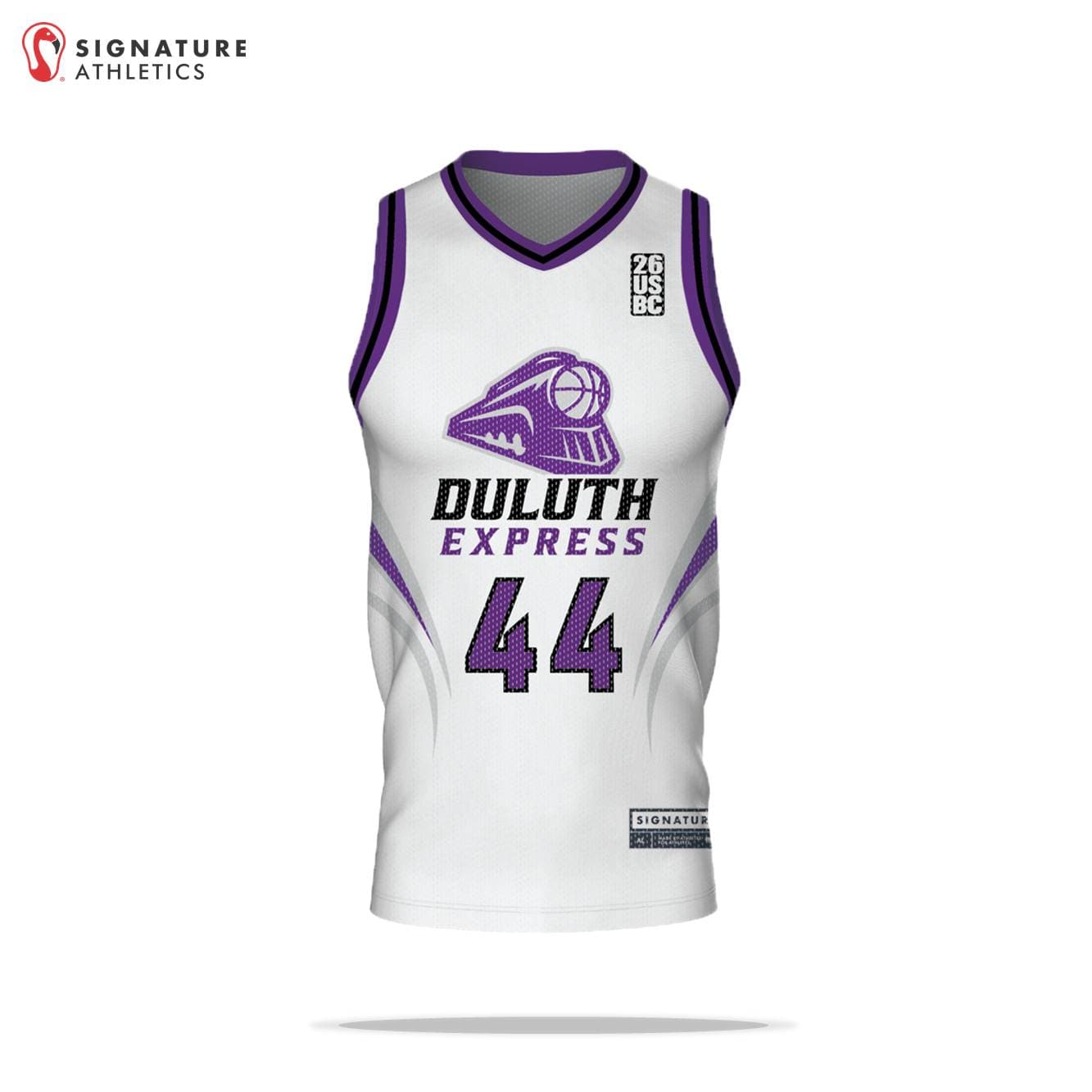 USBN Duluth Express Light Men's Pro V Neck Basketball Jersey Signature Lacrosse