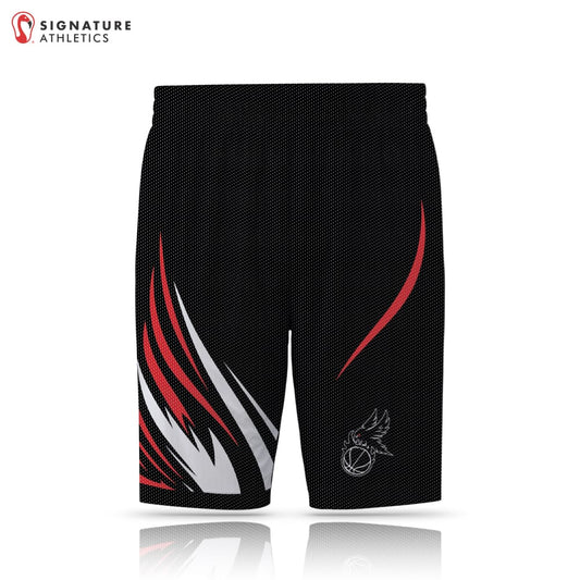 USBN South Atlanta Crows Men's Pro Black Basketball Short: South Atlanta Crows Signature Lacrosse