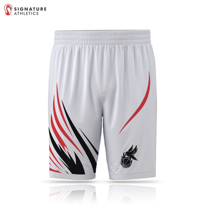 USBN South Atlanta Crows Men's Pro White Basketball Short Signature Lacrosse