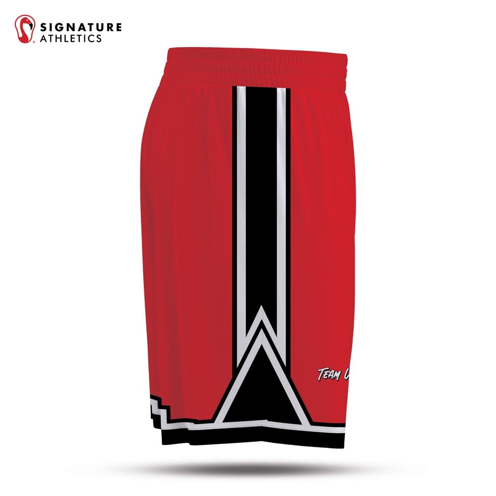 USBN Team Men's Red Basketball Shorts Signature Lacrosse