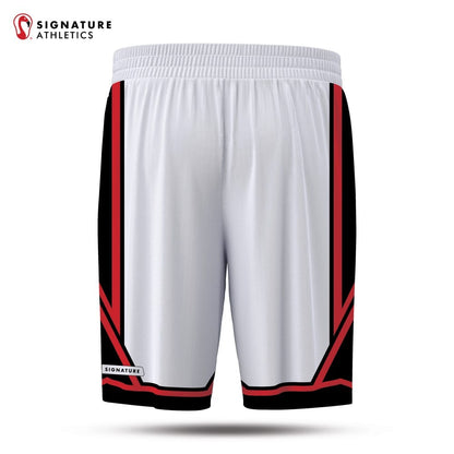 USBN Team Men's White Basketball Shorts Signature Lacrosse