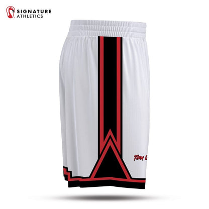 USBN Team Men's White Basketball Shorts Signature Lacrosse