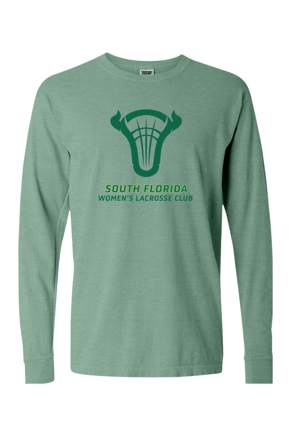 USF Women's LC Club Comfort Colors Ringspun Long Sleeve T-Shirt Signature Lacrosse