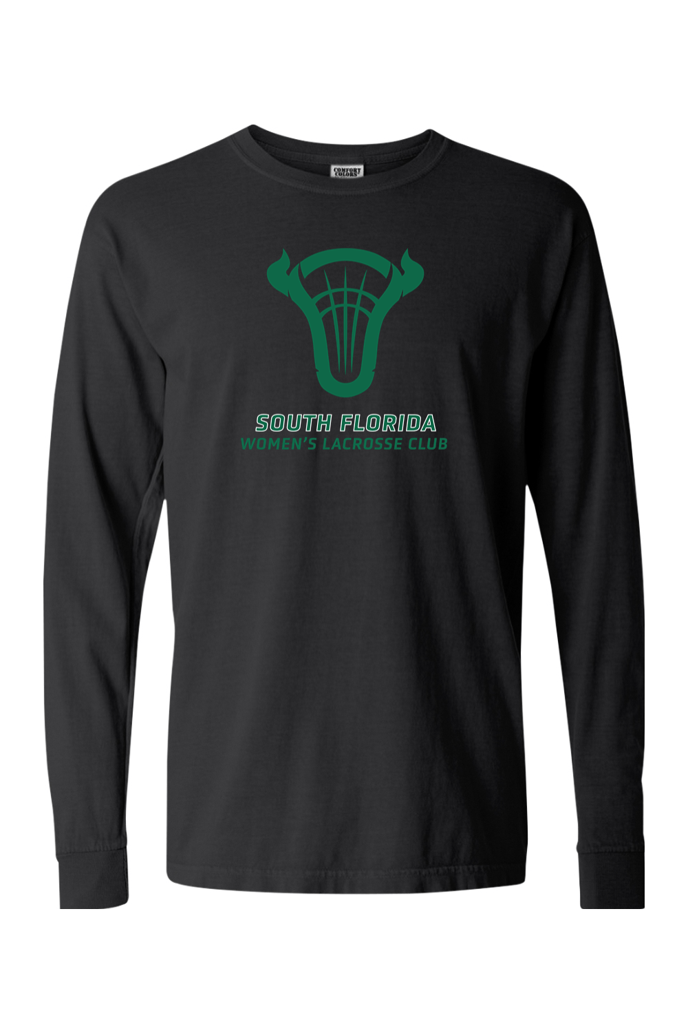 USF Women's LC Club Comfort Colors Ringspun Long Sleeve T-Shirt Signature Lacrosse